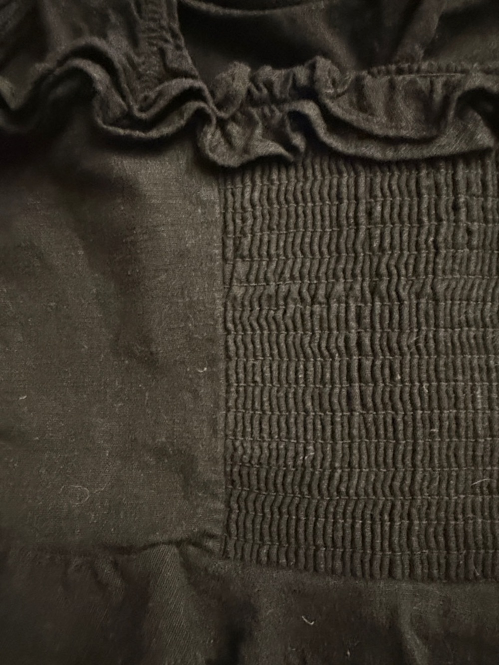 Astr Black Ruffled Crop Top size small - Picture 4 of 4
